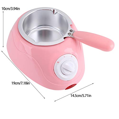 Podgrzewacz do czekolady, zestaw do podgrzewania czekolady do rozgrzewania czekolady, elektryczny tygiel do topienia cukierków czekoladowych Maszyna do topienia Narzędzie kuchenne z(pink, 12)