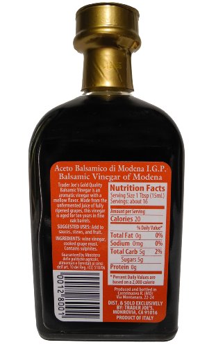 Amazon Com Trader Joe S Balsamic Vinegar Of Modena Balsalmic Vinegar Grocery Gourmet Food