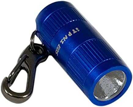 Aimkon iTP N1 CREE XP-G2 Keychain Small Flashlight - 165 Lumen with 3 Levels of Output (Low, Medium, High) - Mini Magnetic & Flat Ends, LED with Anti-Scratching Lens, Battery Included - Blue