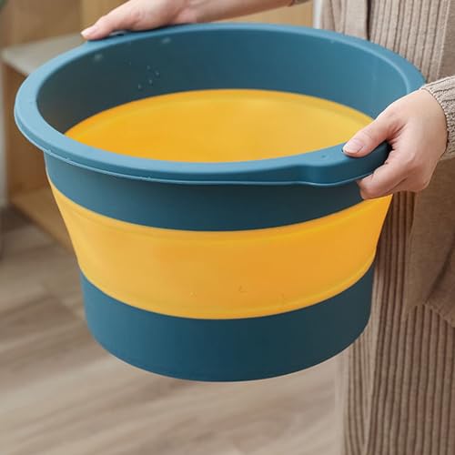 Tina plegable para baño de pies con masaje portátil plástico miniatura 4