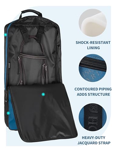 Bolsa de brida impermeable Harrison Howard azul con estante de 3 puntas 5