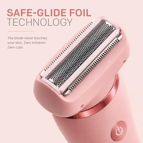 Image of VGR V-735 Professional 3 in 1 Lady Shaver Set for Women | IPX7 Waterproof | Body Bikini Facial Trimmer | USB Type-C Rechargeable | 2 Years Warranty | Pink