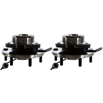 2pcs Wheel Hub and Bearing Assembly Front Side Polished Protected with ABS Sensor 6 Lugs for Nissan for Armada 2005-2007 for Pathfinder 2004 for Titan 2004-2007 15.2 in-Depth 29pc