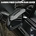 2PCS Universal Snap-On Side Mirror Rain Guards | Car Mirror Rain Visor Eyebrow Cover, Carbon Fiber Waterproof Protector for SUV, Truck, RV, Vehicle Accessories​​