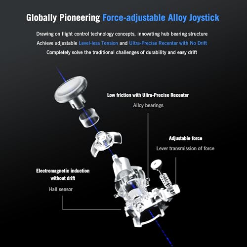 Flydigi Apex 4 Pc Controller Force Feedback Trigger Force-Adjustable Alloy Joysitck Full-Color Lcd Display 1500Mah 1000Hz Report Rate Stereo Vibration Pc/Ns/Tv/Android/Laptop thumb #3