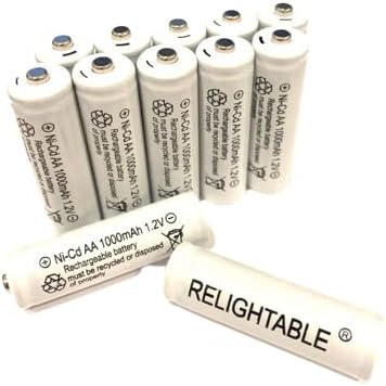 Vista 4 de AA tamaño NiCd AA 1000mAh 1.2V baterías recargables para lámpara solar luz solar (6-PCS AA 1000mAh)