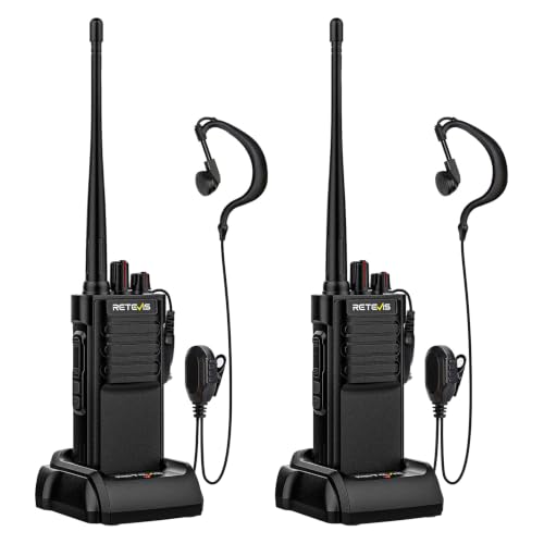 Retevis RT29G (RT29 2.0 Upgraded) 2 Way Radio Long Range GMRS Construction Walkie Talkies Rechargeable 3200mAh 5W Fully FCC Compliant and Certified Heavy Duty Two Way Radios for Commercial(2 Pack)