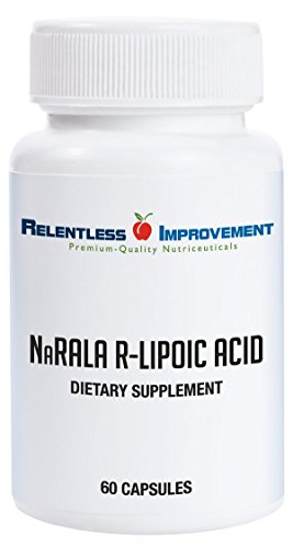 Relentless Improvement Na-R-Ala R-Alpha-Lipoic Acid 300mg Active from 375mg Total Fill