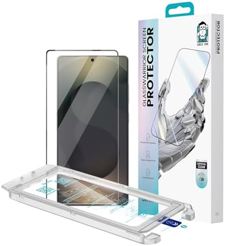 BENKS GlassWarrior HD Screen Protector for Samsung Galaxy S25 Ultra, 9H+ Shatterproof [Military-Grade Protection], Superior Scratch Resistance Ultra HD Tempered Glass Screen Protector
