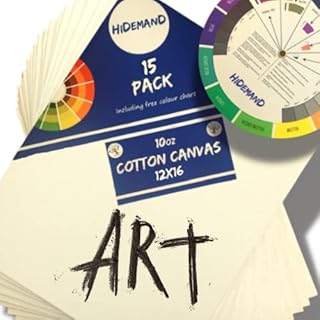 HiDemanD Canvas for Painting - (15 Pack) Triple Layered Gesso Canvas Board | 30x40 White Canvas Panels | Versatile A3 Canvas for Painting a Must for Creativity and Mindfulness - Art for Wellness