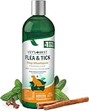 Vet’s Best Flea and Tick Shampoo for Dogs – Advanced Strength Plant-Based Formula for Flea Treatment and Prevention, Natural Flea Bath and Tick Control, Vet Recommended, Made in USA, 12 oz