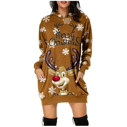 Robe sweat de Noël pour femme parfaite pour les soirées d'hiver cocooning