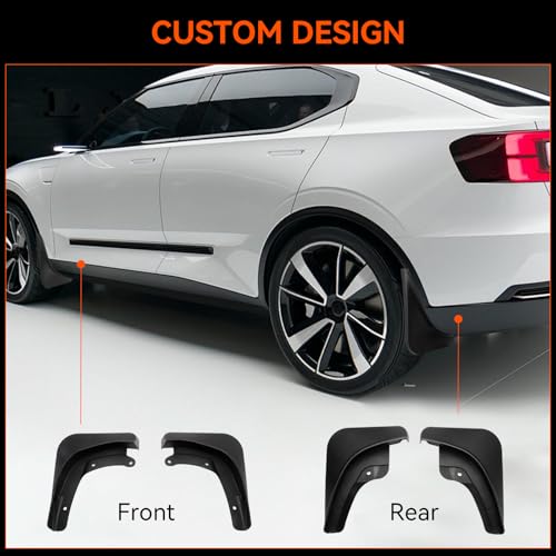 Image of Runmade Upgrade Tesla Model Accessories - Mud Flaps [No Drilling Required] All-Weather Mud Guard Body Kits for Tesla Model 3 Highland 2024-2025 (Model 3 Highland 2024-2025)
