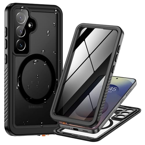 Coque Samsung S25 étanche anti-espion antichoc 360 compatible MagSafe étui noir