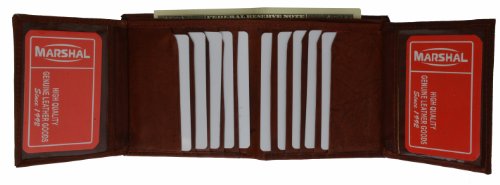 Bifold Business Credit Card Case Leather Wallet #2192CF2