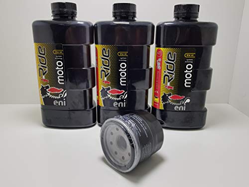 Service kit for AGIP engine oil ENI I-RIDE MOTO 10W40 + oil filter