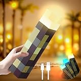 BRIMOREA LED Fackel Wall Lampe Lichter, Wandlampe Nachtlicht, USB-Wiederaufladbar, 4 Farben, Tragbar & Wandmontage – Perfekt für Kinderzimmer, Gamer, Garten & Deko