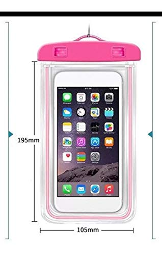 Capa a prova de água para Celular impermeavel 6 polegadas Rosa