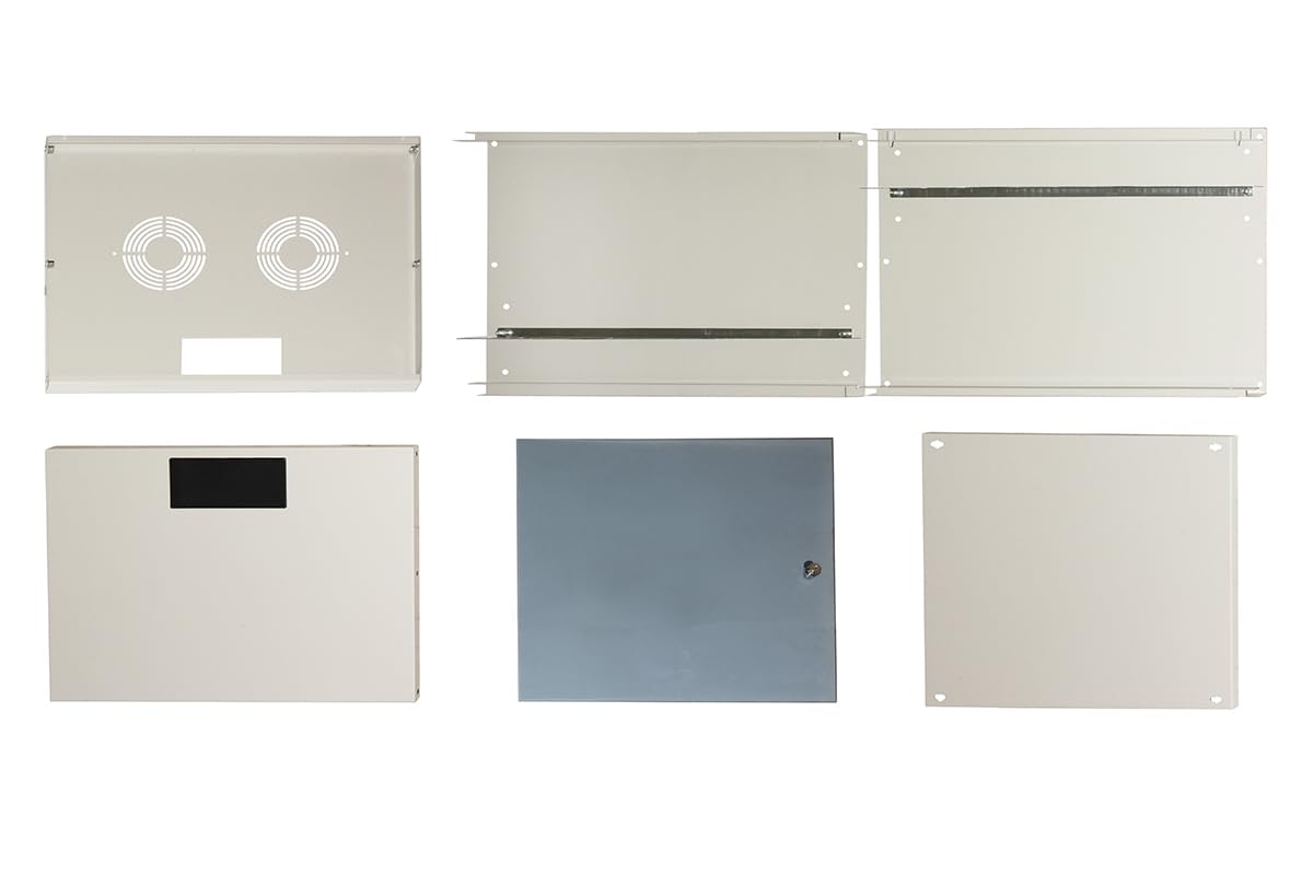 LINK Armadio Rack 19 DISASSEMBLATO 12 Unita da Muro per RETI Porta Vetro Grigio