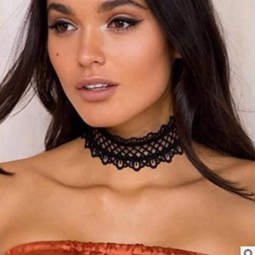 Prosy Halskette aus schwarzem Samt, gotisch, verstellbar, für Frauen und Mädchen