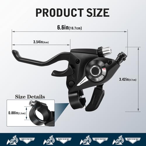Bike Gear Shifter, 3x7 21 Speed Shifter Brake Lever Set for Mountain Bike, Road Bike, MTB,Bicycle