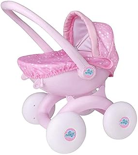 Dream Creations 4 in 1 My First Pram 4 Interchangeable Modes Dolls Pram, Pushchair, Carry Cot, Travel Seat | Pushchair & Pram Toys For Kids Boys & Girls Ages 18 Months+