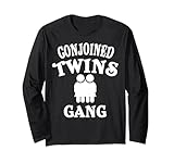 Conjoined Twin Apparel | Cute Funny Twins Design Long Sleeve T-Shirt