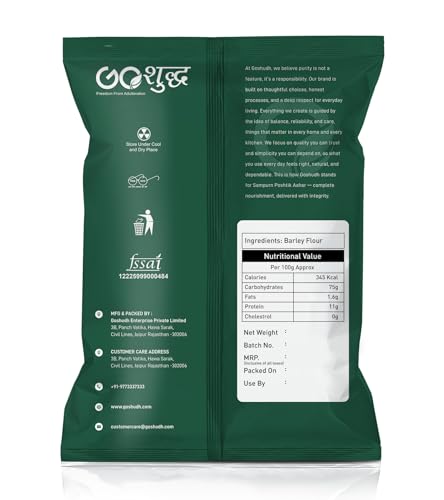 Image of Goshudh Jau Atta /Barley Flour 500 gram