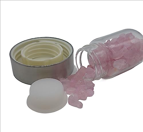 Empowering Rose Quartz Crystal Infused Water Bottle for Healing and Hydration - Image 4