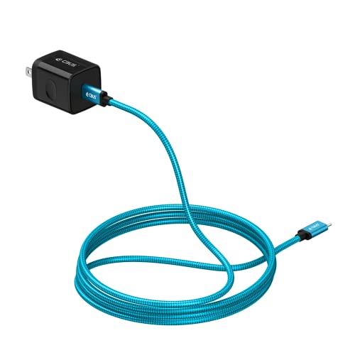 Câble de charge rapide de 1,8 m bleu pour utiliser votre TCL Flip 3 au lit