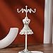 JTLB Jewelry Display Stand Model, Dress Shaped Metal Earring Rack Organizer, Fashionable Human Models Tower Storage, Ideal Necklace Stand Display, Perfect for Women Gifts (6)
