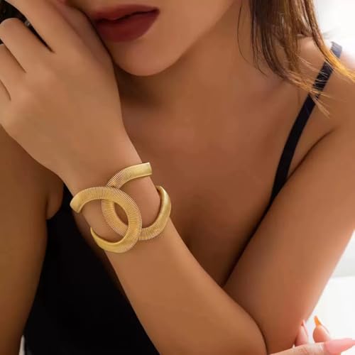 Image of Shining Diva Fashion Gold Plated Stylish Kada Bangle Cuff Bracelet for Women & Girls