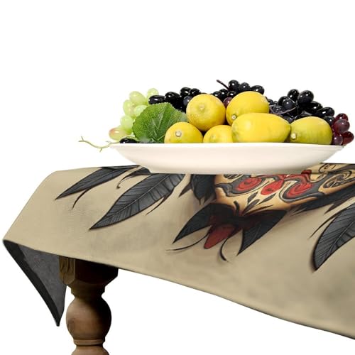 Nappe lavable motif tête de mort pour protéger votre table avec un style unique - 7
