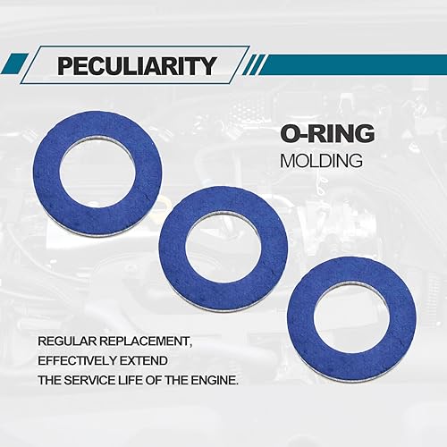 Image of 24PCS 12mm Aluminum Seals, Oil Drain Plug Gasket, Crush Washer Seals, Compatible with Toyota Lexus Scion, OEM: 90430-12031 90430-12028 095-156 65394