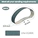 Funghwang 20PCS 3/4 x 12 inch Sanding Belt Kit 240 Grit Ceramic and Aluminum Oxide Grinding Belts Replacement for The Ken Onion Edition of Work Sharp Knife and Tool Sharpener