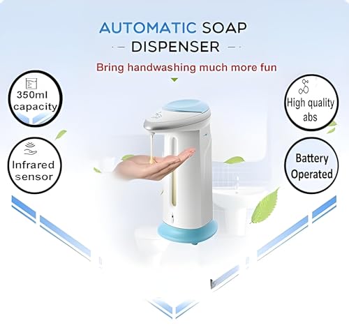 Image of Barebeauty Automatic Touchless Liquid Soap Dispenser with Infrared Sensor | Hands-Free Smart Soap Dispenser for Bathroom, Kitchen & Office | Leakproof, Hygienic & Easy Refill Design