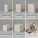 Fotografie-Hintergrund-Requisiten, originelles Design, wasserdicht, Maserung, weißes Holz, Handmalerei, geometrische Würfel-Requisiten für Fotoshootings, 5 Stück