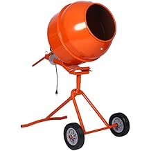 Cement Mixer 1/2hp Portable Electric Concrete Mortar Barrow Machine Cement Mixing Machine Mortar Stucco 5.0 Cu. Ft