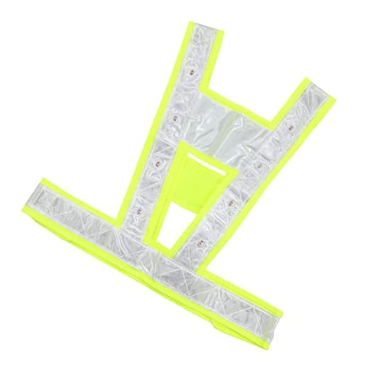 Amosfun Suspensórios Reflexivos Traje Preto Roupas Reflexivas Colete Refletor Cabide Cami Alça Reflexiva Camisola Roupa Preta Colete Reflexivo Rosa Macacão Rosa Coletes Reflexivos LED