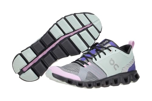 Image of On Women's Cloud X Shift Sneakers, Surf /Vapor, Blue, 5 Medium US