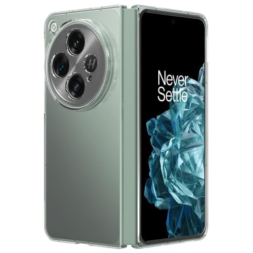 Clear for OnePlus Open Case, Anti-Yellowing Slim Thin Crystal Transparent Protective Phone Cover for One Plus Open 5G Case 2023 (Clear)