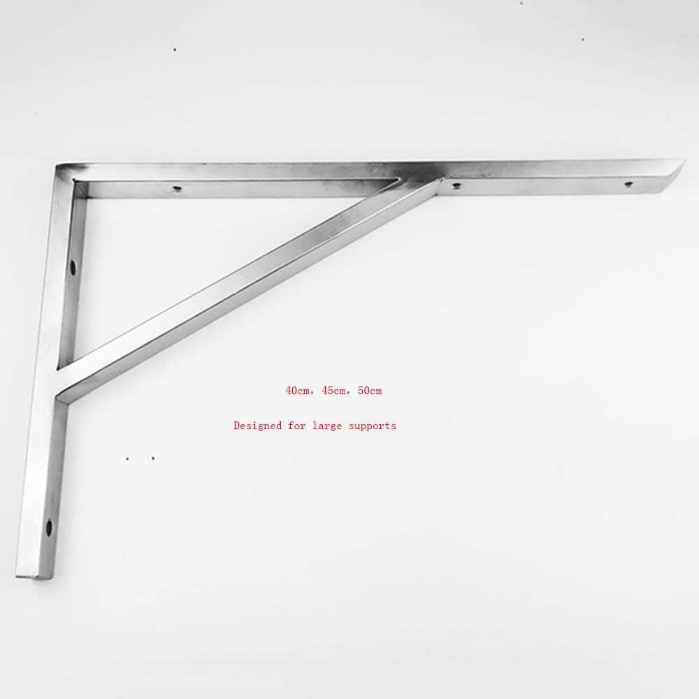 Bracket, L Bracket for Shelf,Wall Mounted Triangle BracketsTriangle Board Shelf BracketsHeavy-Duty Stainless Steel Shelf partition Fixed Bearing Support Bracket Wall-Mounted Bracket Support Angle Bra
