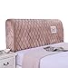 Tête Lit Housse Protection Housse Tete Lit Extensible ouleur Unie Coton Couvre-tête Lit Couverture Tête De Lit (Color : Blue, Size : 1.9x65x35cm)