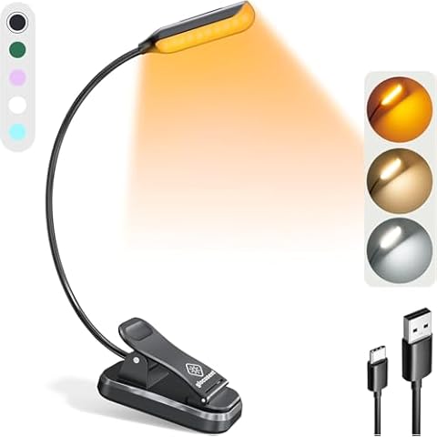 Glocusent 10 LED Book Light Cover