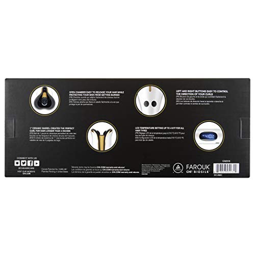 Chi Spin N Curl 1" Ceramic Rotating Curler In White, 1 Pound. Ideal For Shoulder-Length Hair Between 6-16” Inches. #TOP2