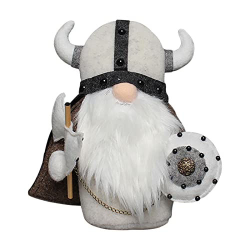 Rianpesn Ornements de Noël GNOME - Poupée en Peluche Gnomes à la Main - Ornements de Table GNOME Viking Gladiator Elf - Décorations d'arbre de Noël Décoration d'intérieur Cover