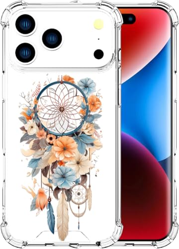 ENDIY for iPhone 17 Pro Case - Clear Dreamcatcher