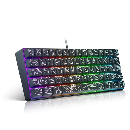 Clavier USB câblé anti-fatigue à touches ergonomiques lumineuses