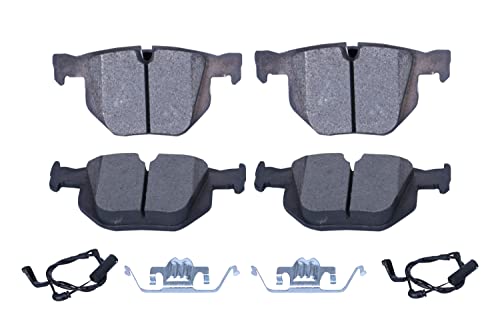 Image of D1042 Rear Brake Pads Kit Ceramic Replacement For Select BMW X3 X5 X6 530i 525i Z4 528i xDrive 2008 535xi