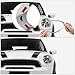 TOTMOX Front Driver & Passenger Side light Trim Ring Bezel Compatible with BMW Mini Cooper R60 Countryman 2011-2016, Part Number: 51139801573, 51139801574